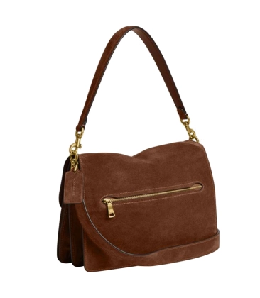 BOLSA COACH NEW YORK TABBY CHAIN SHOULDER 30 MARROM