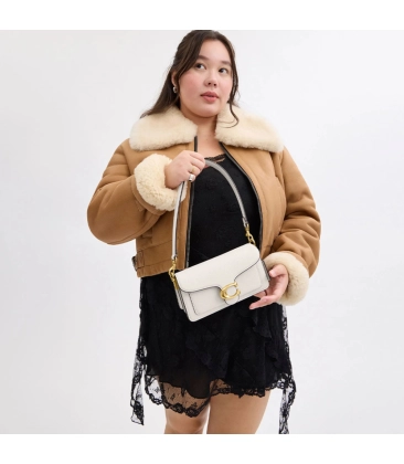 BOLSA COACH NEW YORK TABBY SHOULDER 20 BRANCO