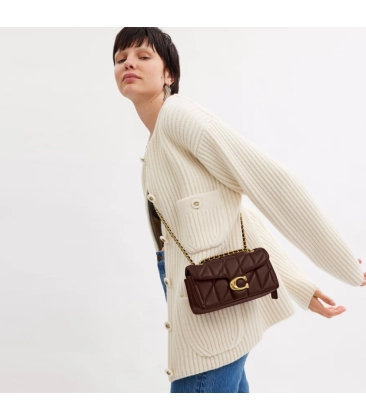 BOLSA COACH NEW YORK TABBY SHOULDER 20 MARROM