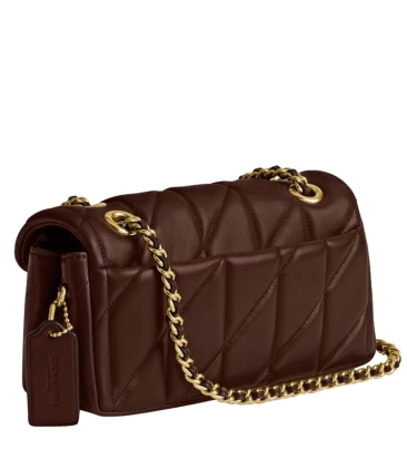 BOLSA COACH NEW YORK TABBY SHOULDER 20 MARROM