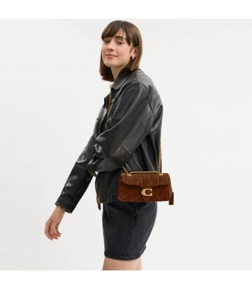 BOLSA COACH NEW YORK TABBY SHOULDER 20 MARROM