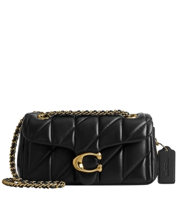 BOLSA COACH NEW YORK TABBY SHOULDER 20 WITH QUILTING PRETO