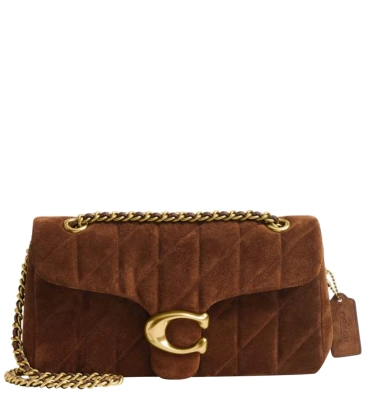 BOLSA COACH NEW YORK TABBY SHOULDER 26 MARROM