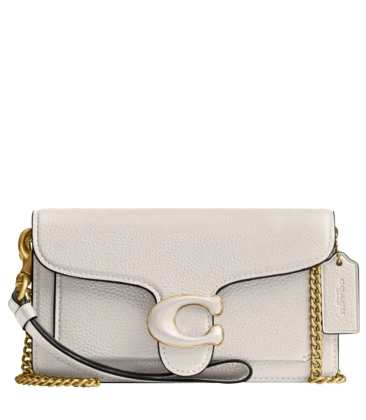 BOLSA COACH NEW YORK TABBY WRISTLET BRANCO