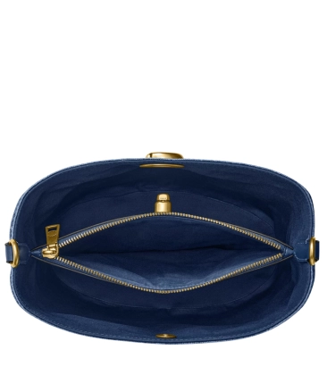 BOLSA COACH NEW YORK WILLOS SOFT BUCKET DENIM AZUL
