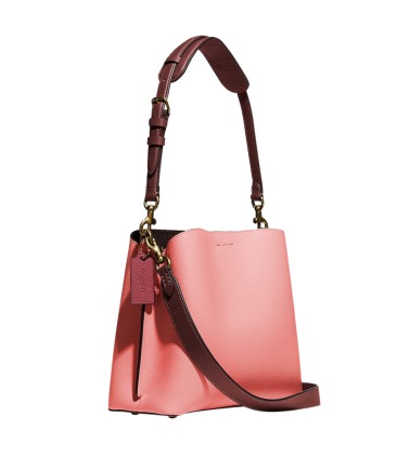 coach bucket bolsa red