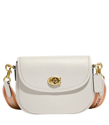 BOLSA COACH NEW YORK WILLOW SADDLE BRANCO
