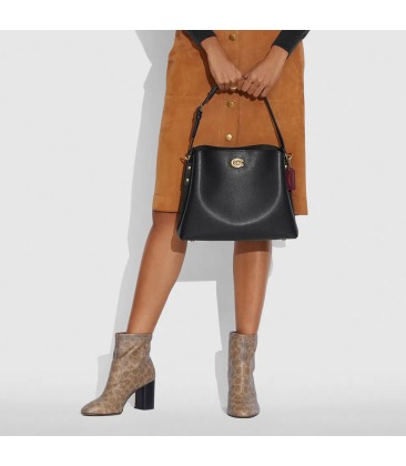BOLSA COACH NEW YORK WILLOW SHOULDER BAG PRETO