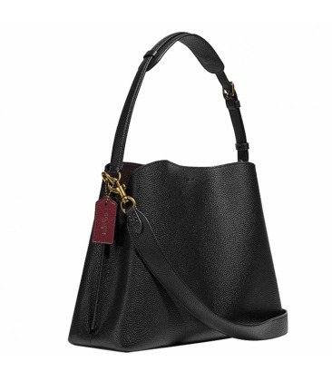BOLSA COACH NEW YORK WILLOW SHOULDER BAG PRETO