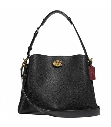 BOLSA COACH NEW YORK WILLOW SHOULDER BAG PRETO