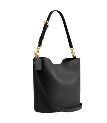BOLSA COACH NEW YORK WILLOW SOFT BUCKET PRETO