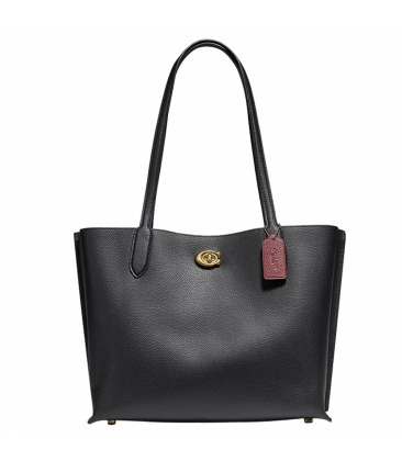 BOLSA COACH NEW YORK WILLOW TOTE PRETO
