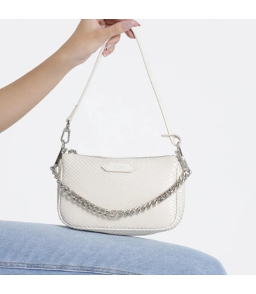 BOLSA CROSSBODY EMMY SNAKE SCHUTZ BRANCO
