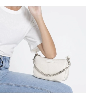 BOLSA CROSSBODY EMMY SNAKE SCHUTZ BRANCO