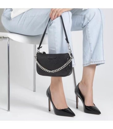 BOLSA CROSSBODY EMMY BRIGHT SNAKE SCHUTZ PRETO