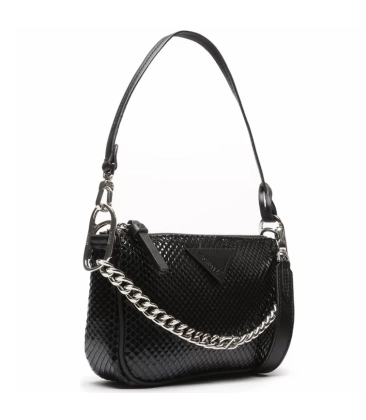 BOLSA CROSSBODY EMMY BRIGHT SNAKE SCHUTZ PRETO