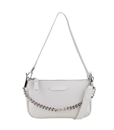 BOLSA CROSSBODY EMMY SNAKE SCHUTZ BRANCO