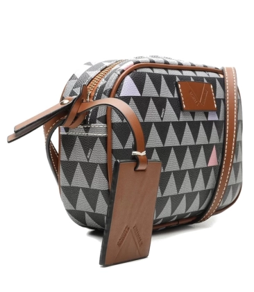 BOLSA CROSSBODY KATE NEW TRIANGLE SCHUTZ MARROM