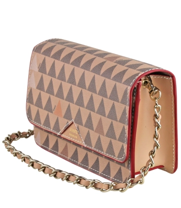 BOLSA CROSSBODY TRIANGLE SCHUTZ BEGE
