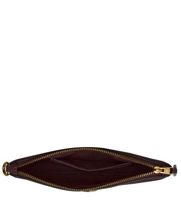 BOLSA DE MÃO COACH NEW YORK SMALL WRISTLET VINHO