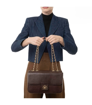 BOLSA GRANDE ANNE JUMBO LIZARD ISLA MARROM