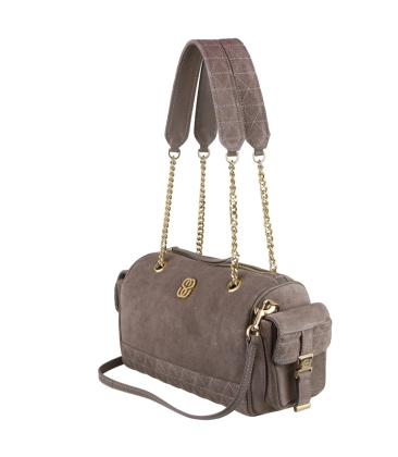 BOLSA GRANDE BOWLING SCHUTZ CINZA