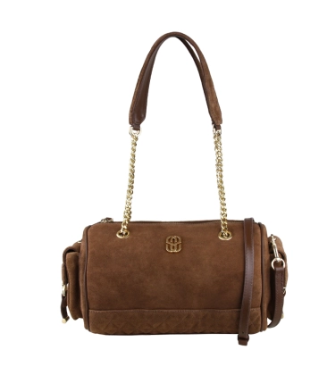 BOLSA GRANDE BOWLING SCHUTZ MARROM