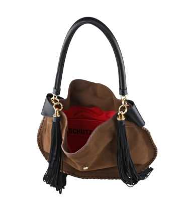 BOLSA GRANDE HOBO SCHUTZ MARROM