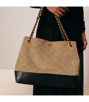 BOLSA GRANDE LUIZA BARCELOS BEGE