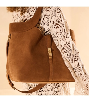 BOLSA GRANDE LUIZA BARCELOS CARAMELO