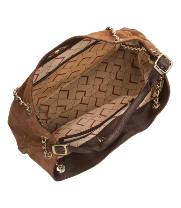 BOLSA MÉDIA LUIZA BARCELOS CARAMELO