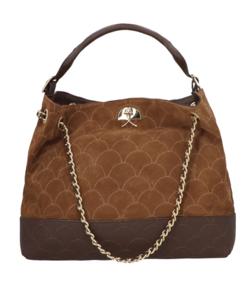 BOLSA MÉDIA LUIZA BARCELOS CARAMELO