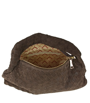 BOLSA HOBO GRANDE TRESSÊ LUIZA BARCELOS MARROM