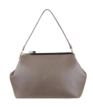 BOLSA GRANDE MAXI CLUTCH SCHUTZ SOHO CINZA