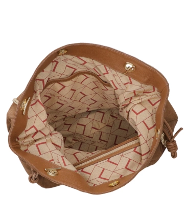 BOLSA GRANDE SHOPPING LUIZA BARCELOS CARAMELO