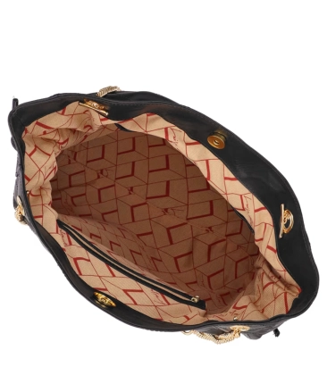 BOLSA GRANDE SHOPPING LUIZA BARCELOS PRETO