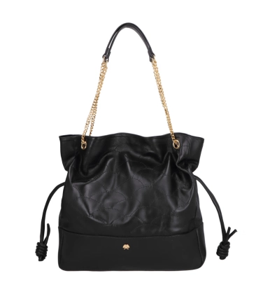 BOLSA GRANDE SHOPPING LUIZA BARCELOS PRETO