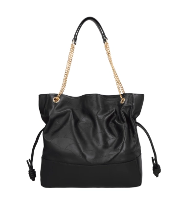 BOLSA GRANDE SHOPPING LUIZA BARCELOS PRETO