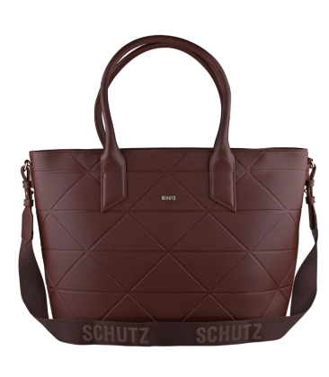 BOLSA GRANDE SHOPPING MAELY SCHUTZ MARROM