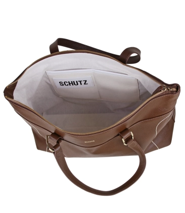 BOLSA GRANDE SHOPPING SCHUTZ MARROM