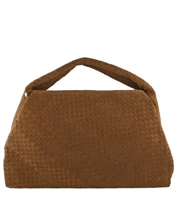 BOLSA HOBO GRANDE TRESSÊ LUIZA BARCELOS CARAMELO