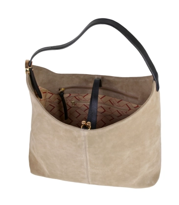 BOLSA HOBO LUIZA BARCELOS BEGE
