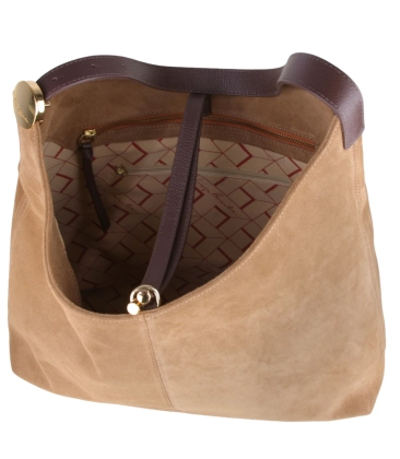 BOLSA HOBO LUIZA BARCELOS CARAMELO