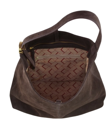BOLSA HOBO LUIZA BARCELOS MARROM