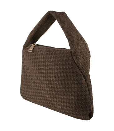 BOLSA HOBO MÉDIA TRESSÊ LUIZA BARCELOS MARROM