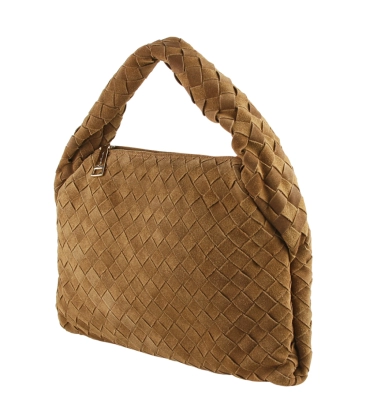 BOLSA HOBO MÉDIA TRESSÊ LUIZA BARCELOS MARROM