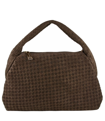 BOLSA HOBO MÉDIA TRESSÊ LUIZA BARCELOS MARROM