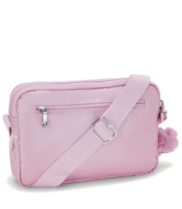 BOLSA KIPLING ABANU M METALLIC LILAC ROSA