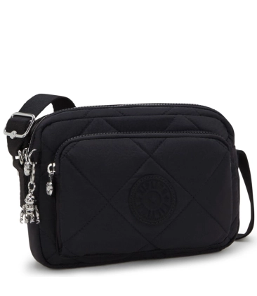 BOLSA KIPLING ABANU M ZIP COSMIC BLACK QL PRETO