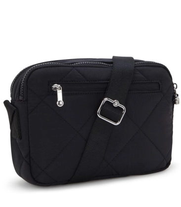 BOLSA KIPLING ABANU M ZIP COSMIC BLACK QL PRETO